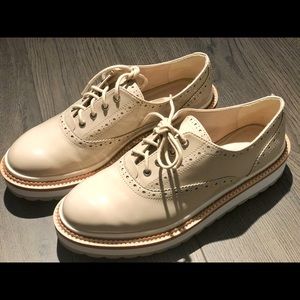 Pink Zara oxford. Wore once. Perfect condition